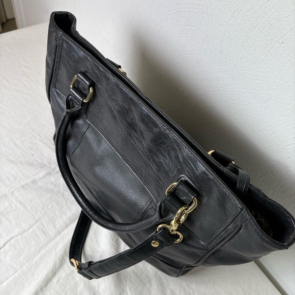 TIGNANELLO Black Leather Studded Tote Bag - Picture 14 of 16